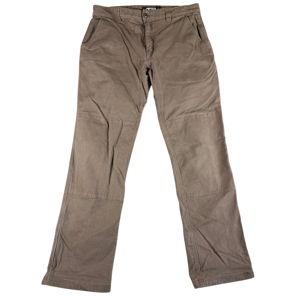 Mountain Khakis Pants Mens 35x34 Brown Outdoors Durable Workwear Washed Straight